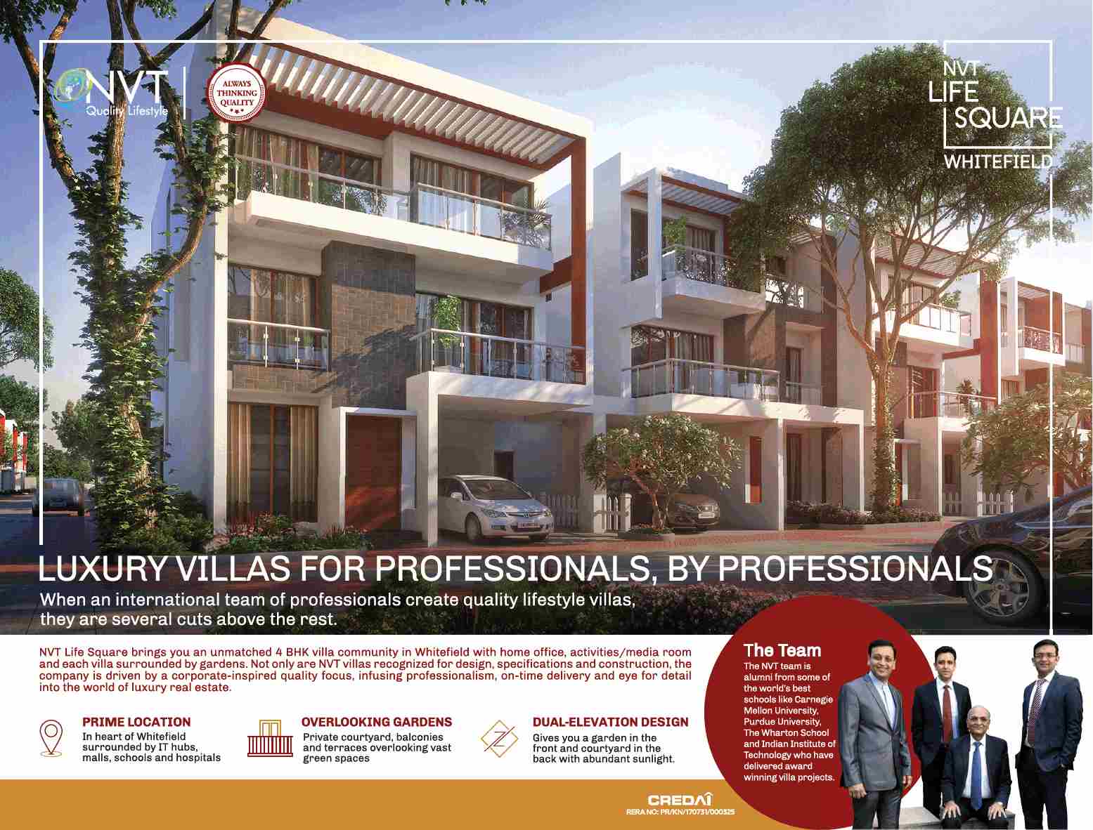 Reside in an unmatched 4 BHK villa community at NVT Life Square in Bangalore Update